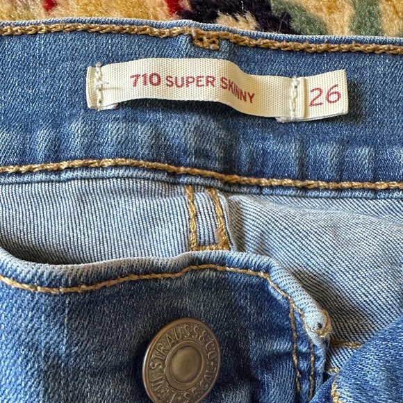 Levi’s 710 Super Skinny Jeans, W26 L28 - Picture 5 of 8